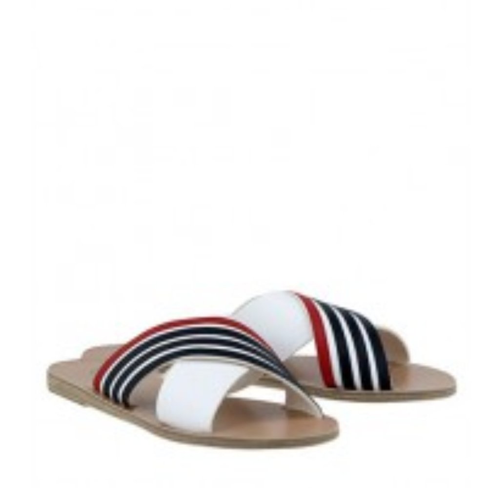 Ancient Greek Sandals 'Thais Stripe" Leather (36)